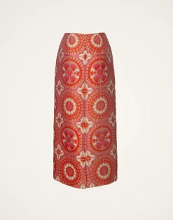 La DoubleJ Gonne<Pencil SkirtSun Orange in Jacquard