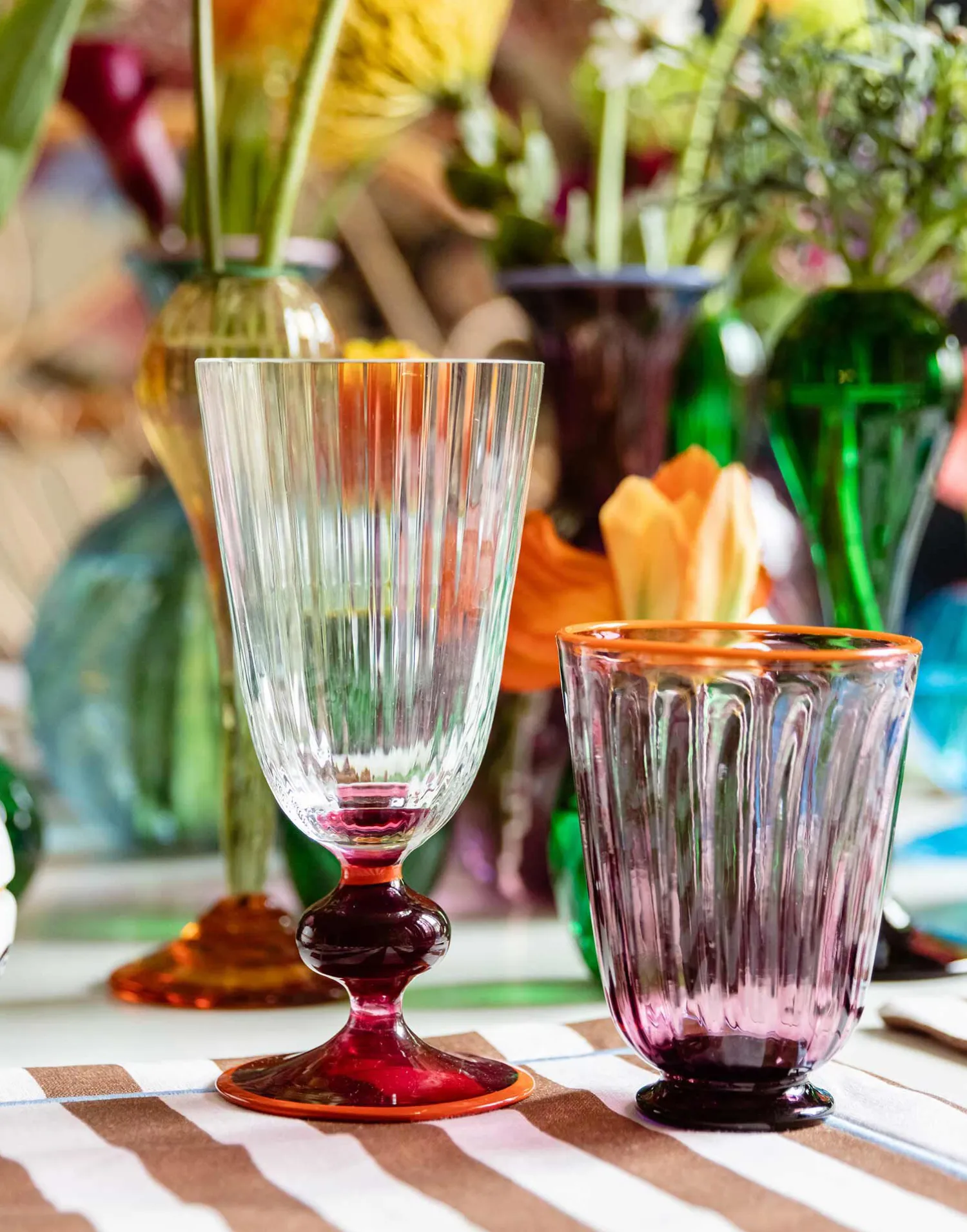 La DoubleJ Bicchieri|Vetro<Perfetto GlassRed in Murano Glass