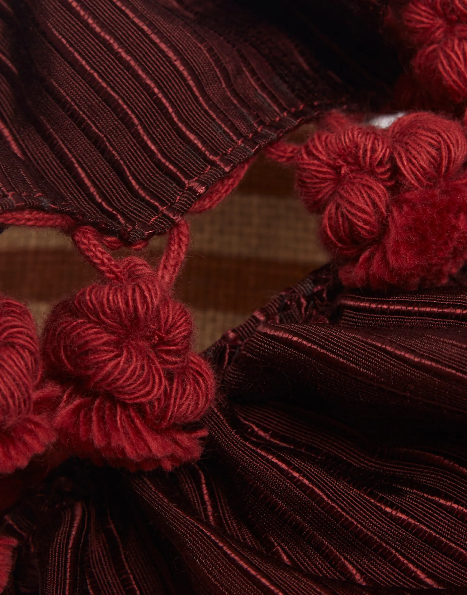 La DoubleJ Scarpe|Accessories<Pimento SlideSolid Bordeaux in Viscose & Jute