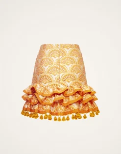 La DoubleJ Gonne<Pincho Mini SkirtFans Gold in Jacquard
