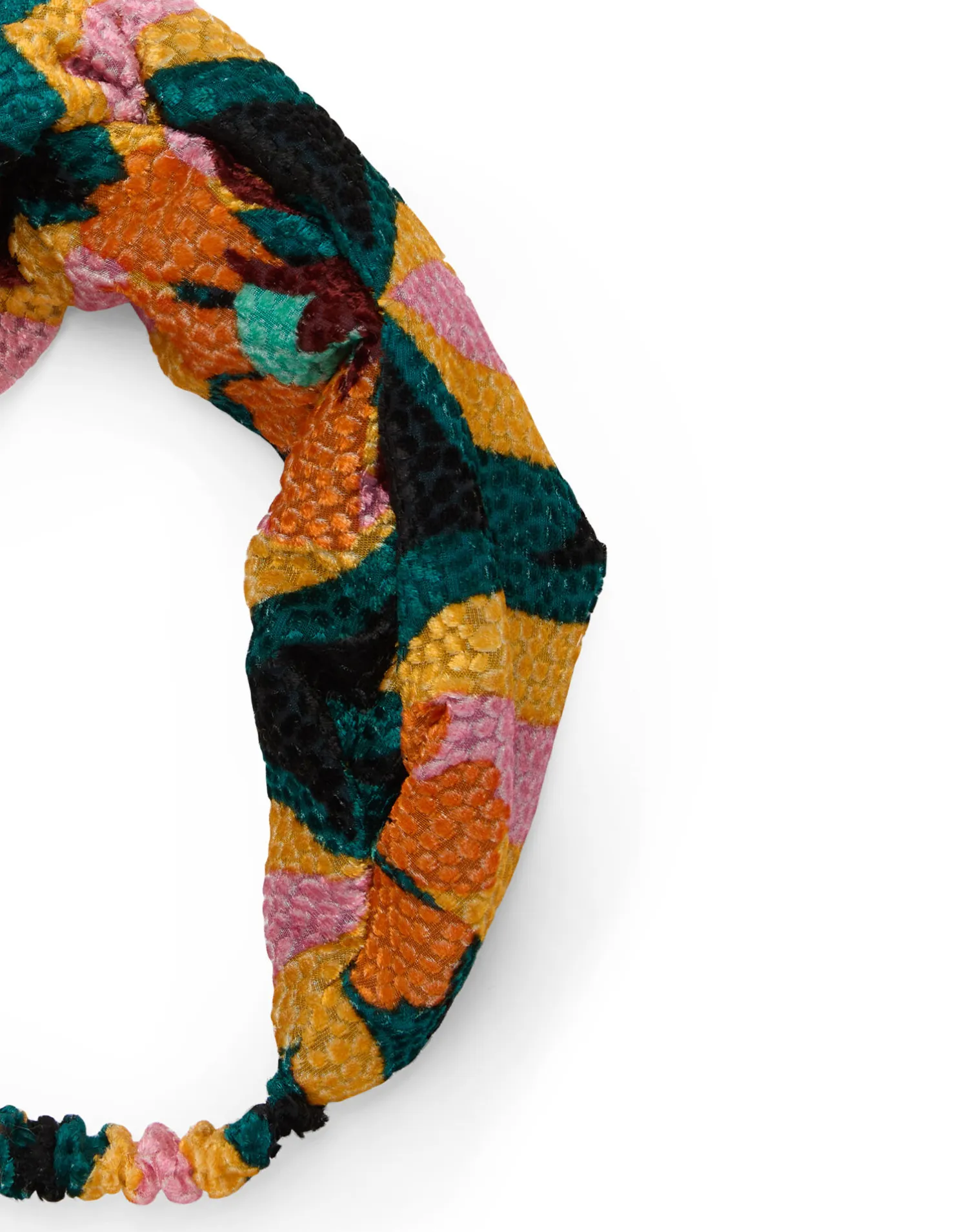 La DoubleJ Accessori Per Capelli|Accessories<Pinup HeadbandArcturus Blue Petrol in Velvet Devoré