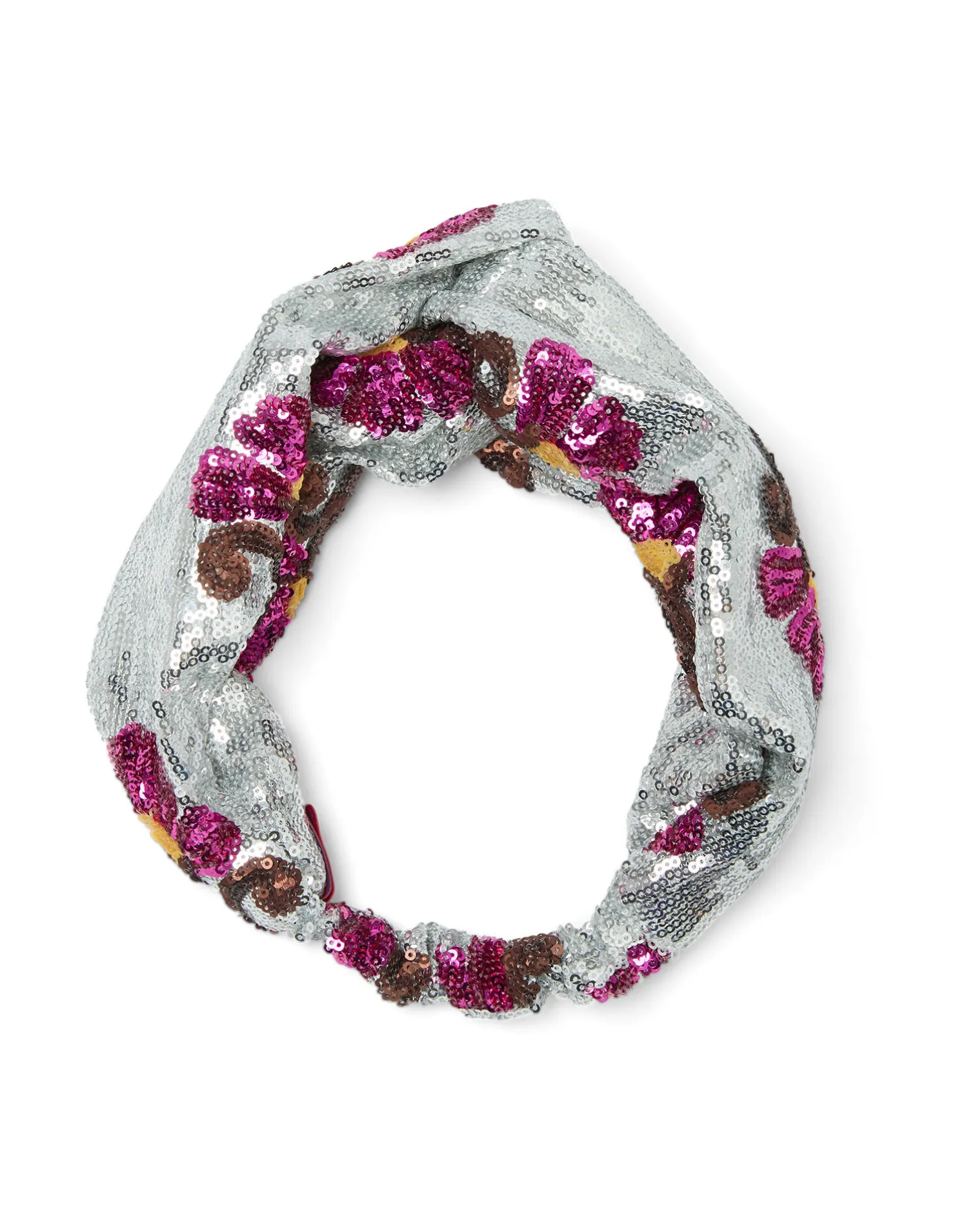 La DoubleJ Accessori Per Capelli|Accessories<Pinup HeadbandSilver in Textured Sequins