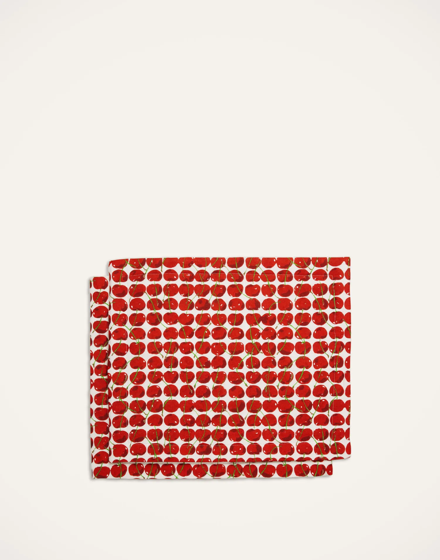La DoubleJ Runner E Tovagliette|Tessili<Placemat Set Of 2Cherries Avorio in Linen