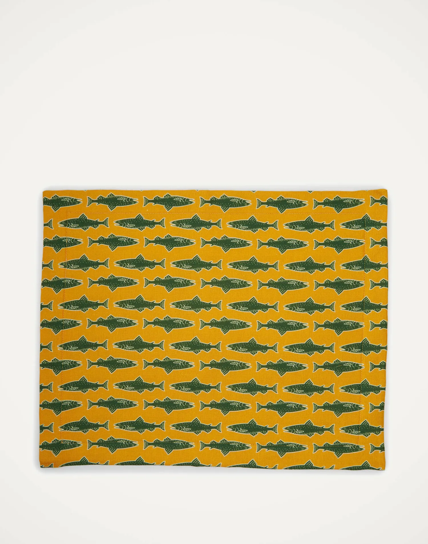 La DoubleJ Runner E Tovagliette|Tessili<Placemat Set Of 2Como Fish Yellow in Linen