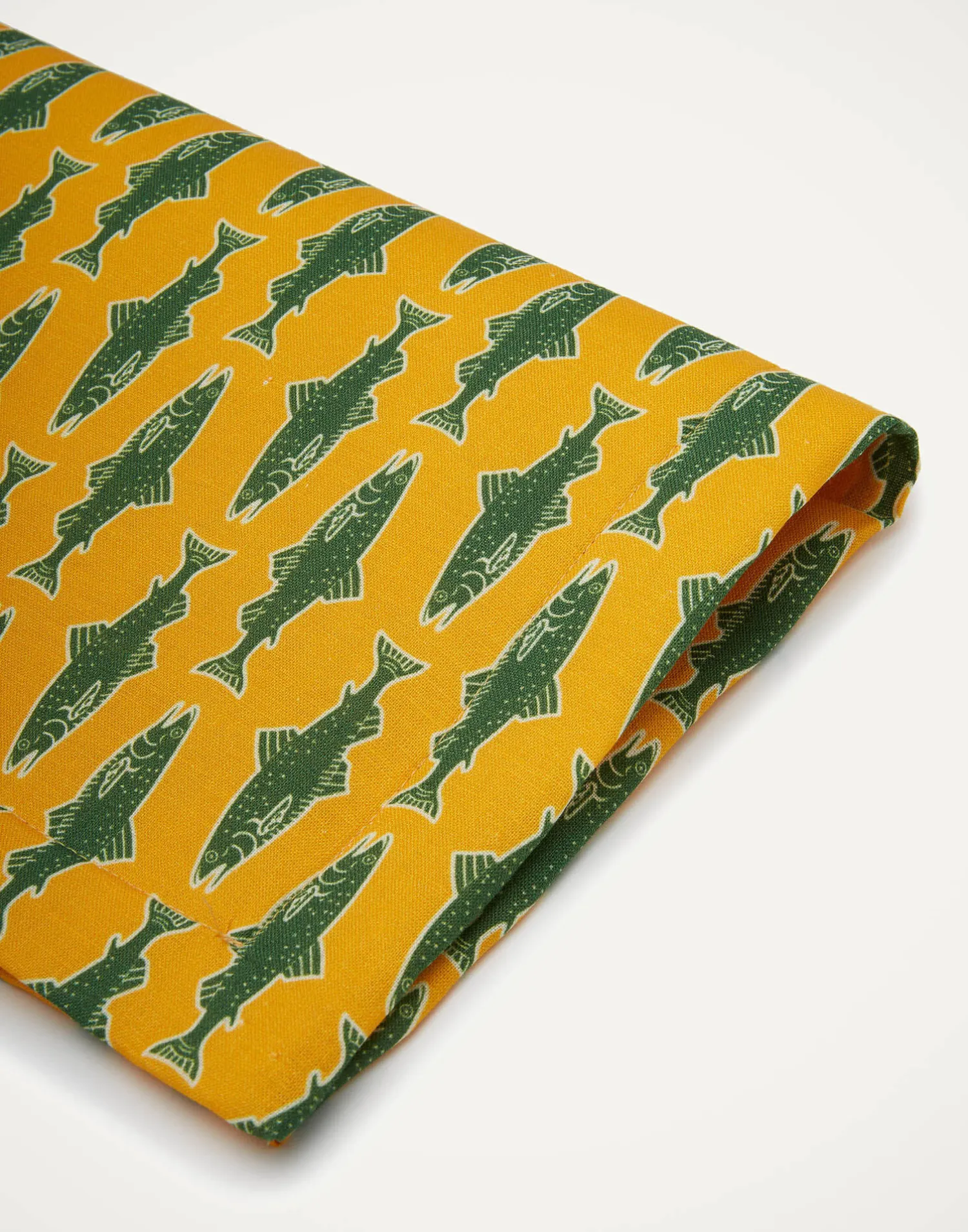 La DoubleJ Runner E Tovagliette|Tessili<Placemat Set Of 2Como Fish Yellow in Linen