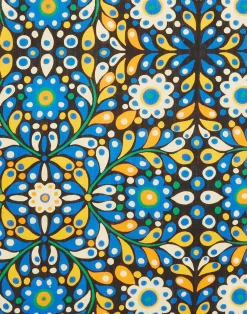 La DoubleJ Runner E Tovagliette|Tessili<Placemat Set Of 2Confetti Blu in Linen