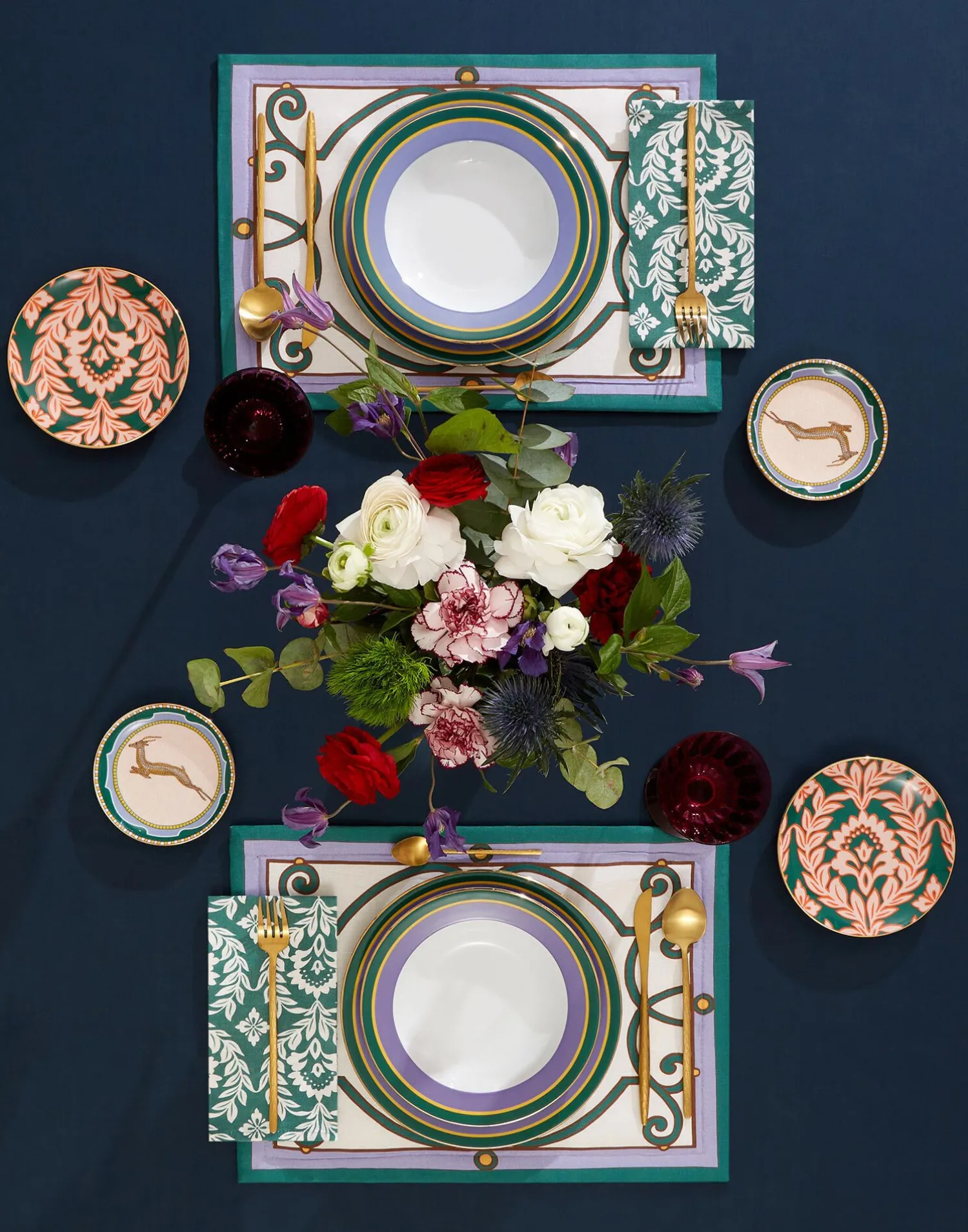 La DoubleJ Runner E Tovagliette|Tessili<Placemat Set Of 2Cortile Ivory in Linen