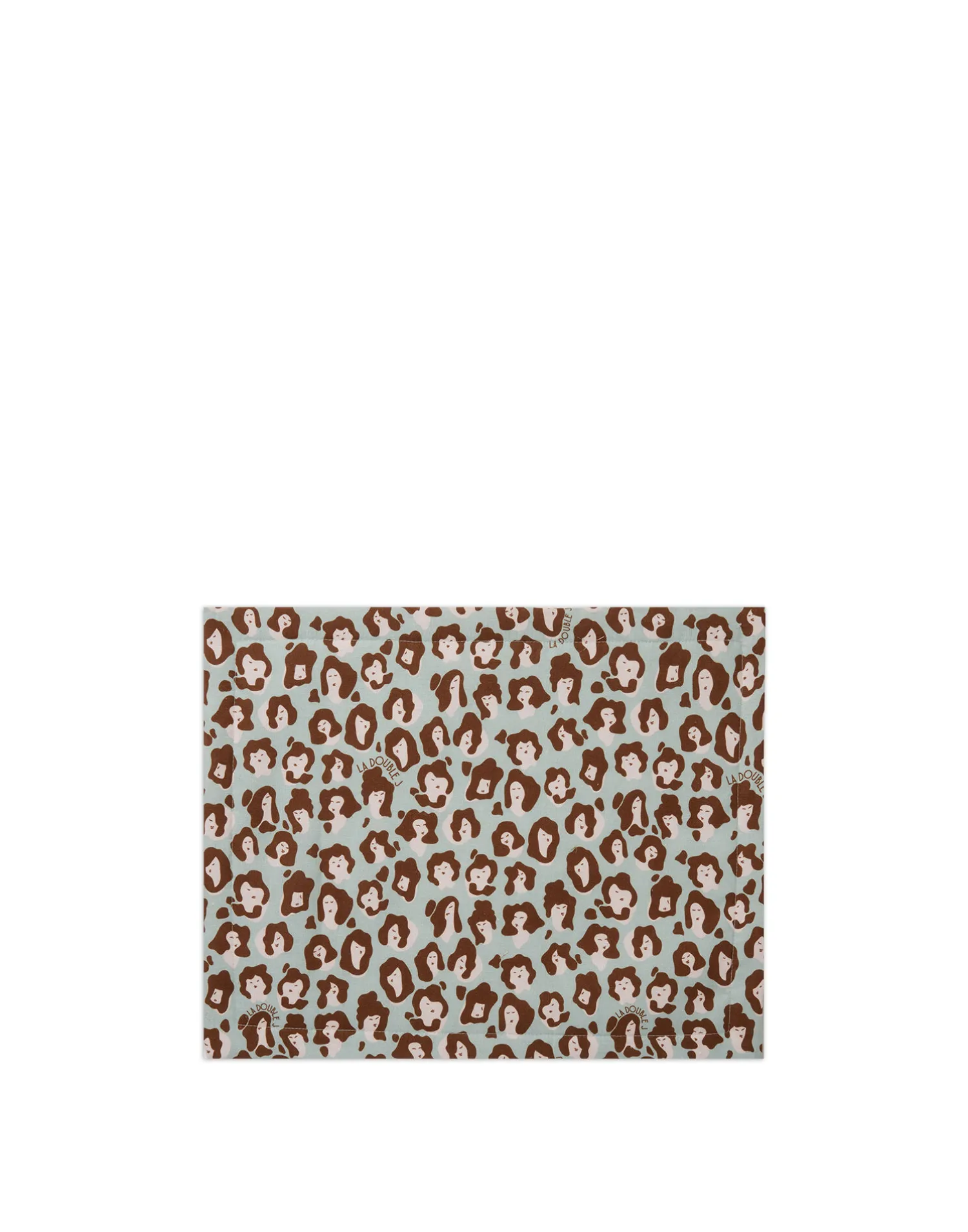 La DoubleJ Runner E Tovagliette|Tessili<Placemat Set Of 2Lady Leopard Acqua in Linen