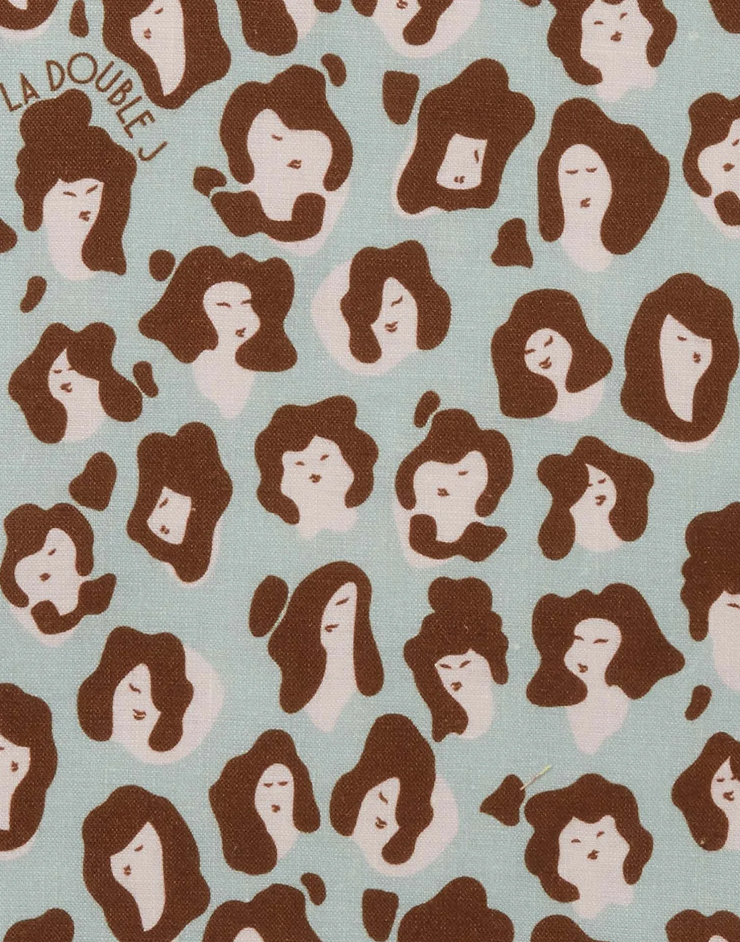 La DoubleJ Runner E Tovagliette|Tessili<Placemat Set Of 2Lady Leopard Acqua in Linen