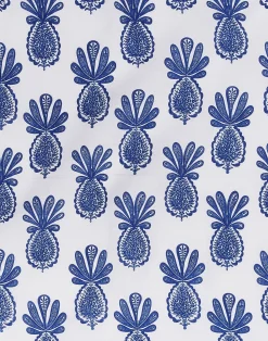 La DoubleJ Runner E Tovagliette|Tessili<Placemat Set Of 2Pineapple Blu in Linen