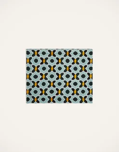 La DoubleJ Runner E Tovagliette|Tessili<Placemat Set Of 2Plaza Small Light Blue in Shot Cotton