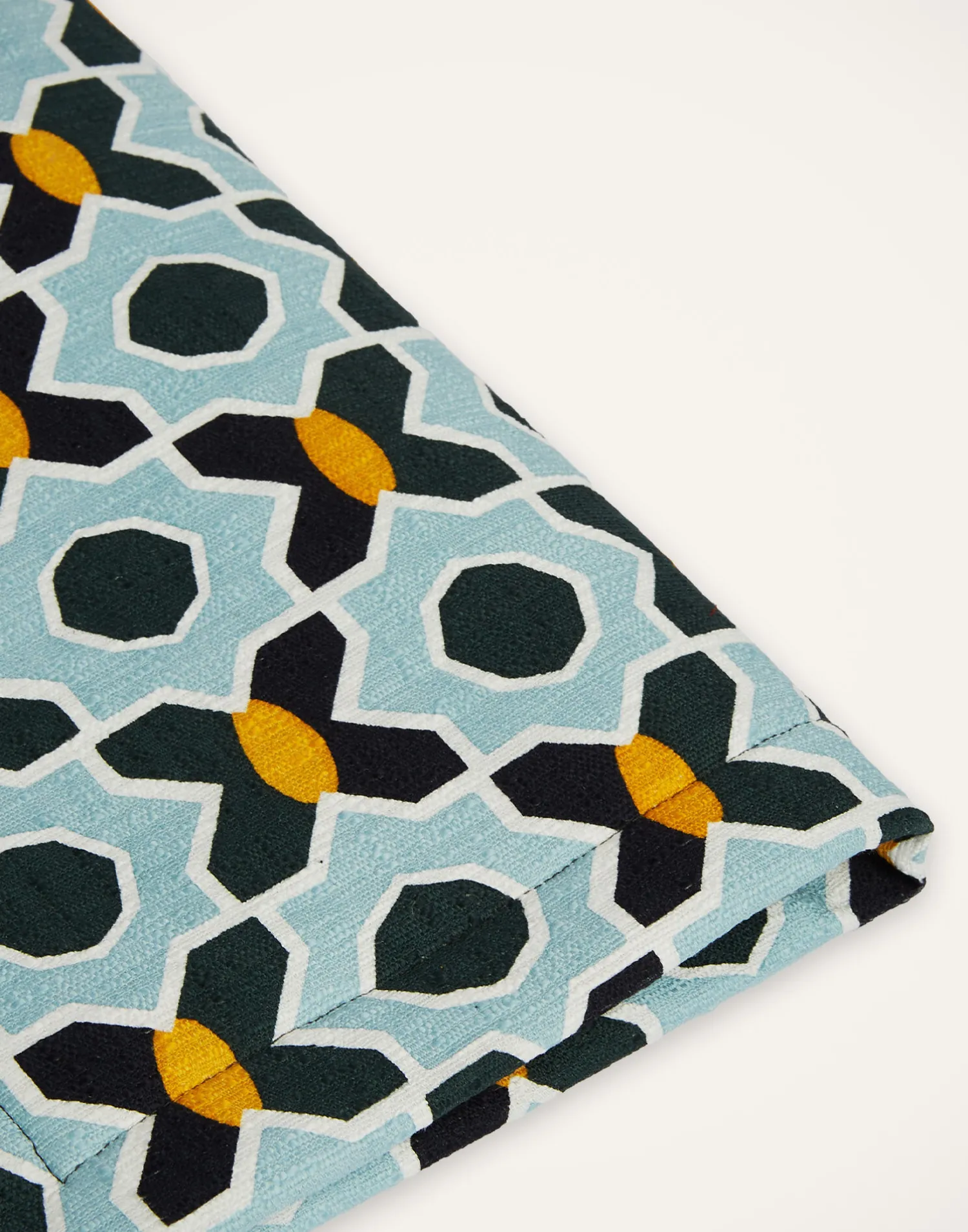 La DoubleJ Runner E Tovagliette|Tessili<Placemat Set Of 2Plaza Small Light Blue in Shot Cotton