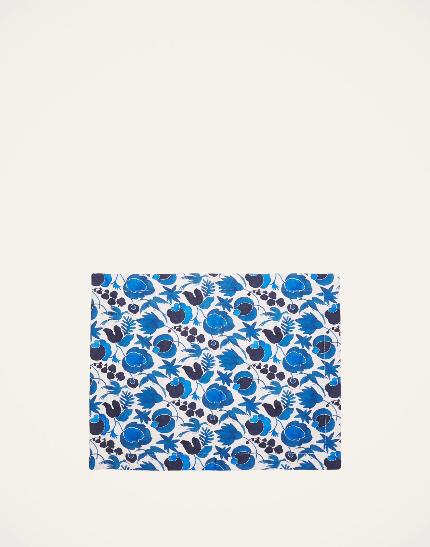 La DoubleJ Runner E Tovagliette|Tessili<Placemat Set Of 2Wildbird Blu Small in Linen