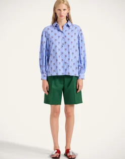 La DoubleJ Camicie E Top<Poet ShirtGryphos Light Blue in Cotton Poplin
