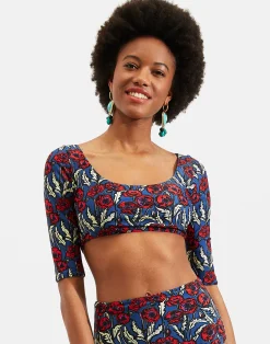 La DoubleJ Moda Mare<Portofino TopBlooms in Lycra