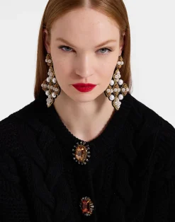 La DoubleJ Maglieria<Portrait CardiganSolid Black in Chunky Wool