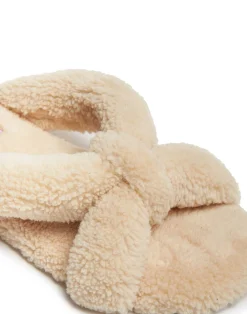 La DoubleJ Scarpe|Accessories<Precious SlidesSolid Light Green in Fake Fur