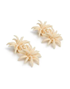 La DoubleJ Bijoux|Accessories<Primavera EarringsSolid Ivory in Acrylic Resin