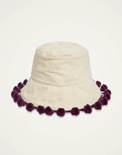 La DoubleJ Cappelli|Accessories<Promenade HatCreamy in Jacquard With Tassels