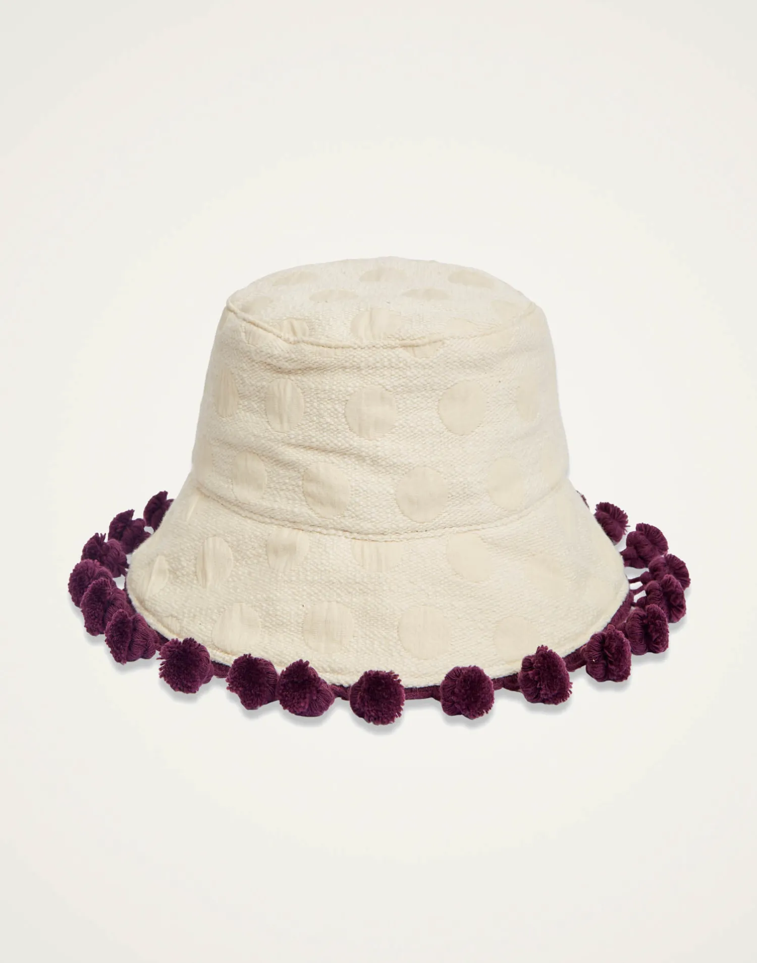 La DoubleJ Cappelli|Accessories<Promenade HatCreamy in Jacquard With Tassels