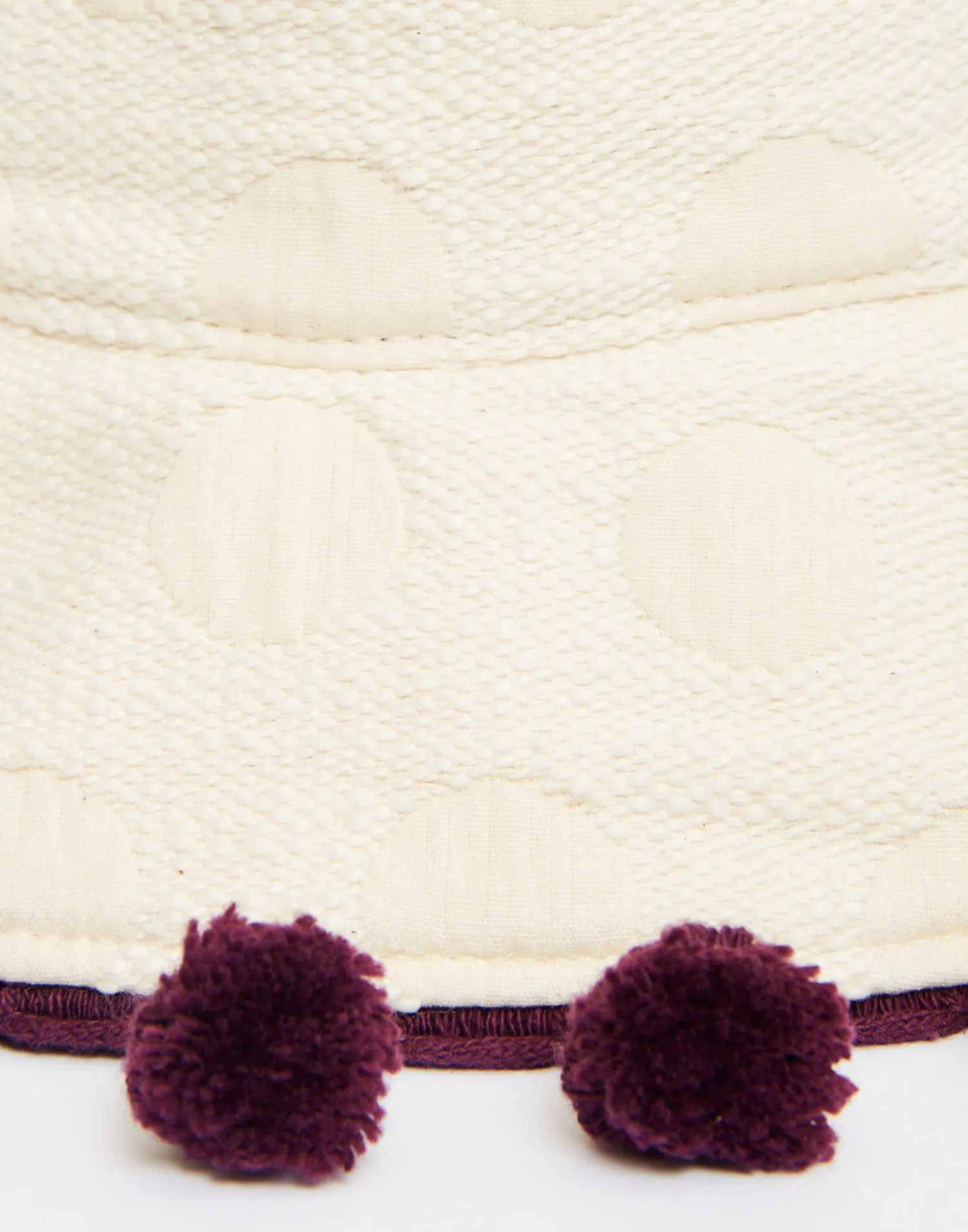 La DoubleJ Cappelli|Accessories<Promenade HatCreamy in Jacquard With Tassels