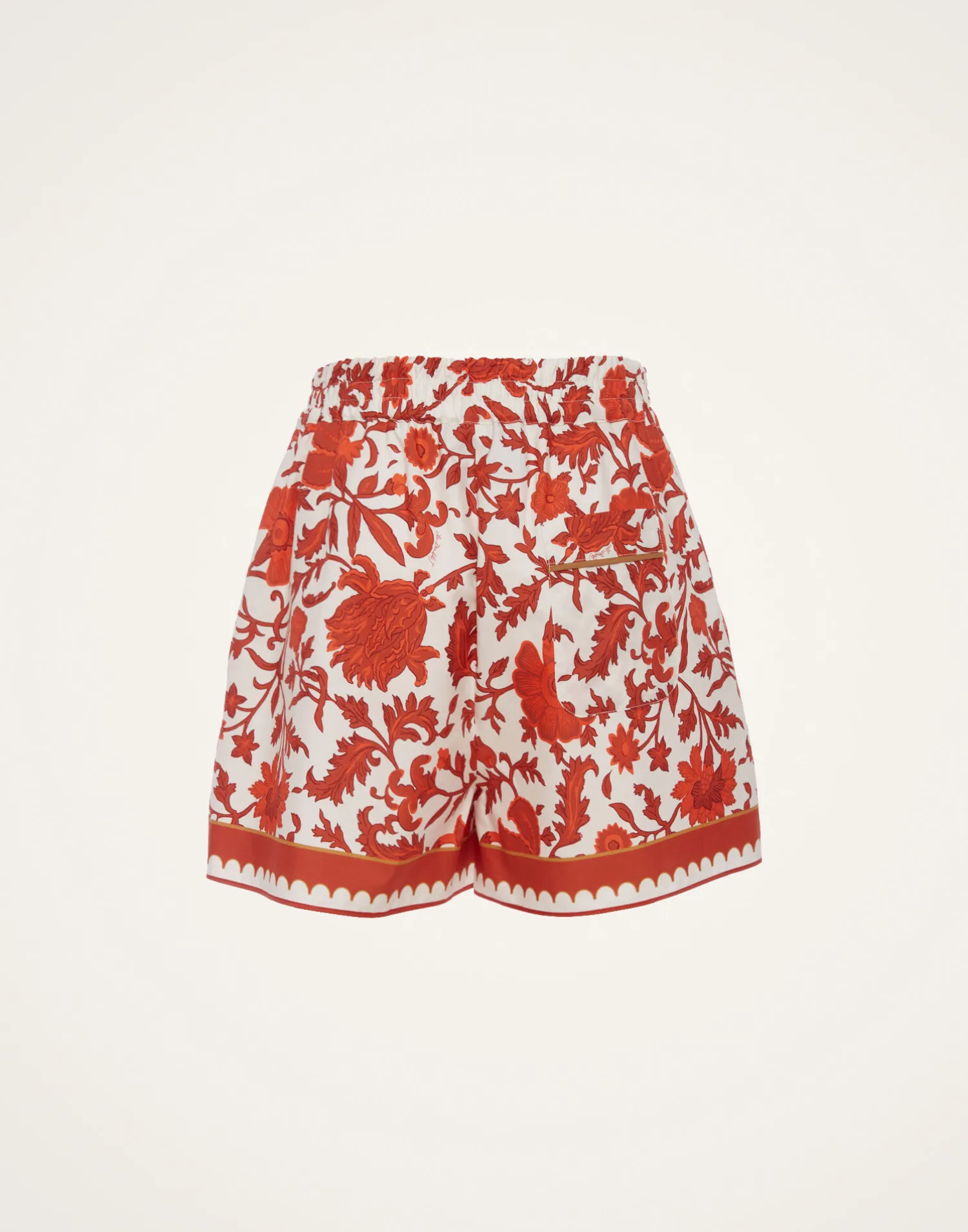 La DoubleJ Pantaloni E Shorts<Pull-Up ShortsDragonflower Mini Red in Summer Poplin