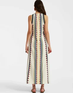 La DoubleJ Vestiti<Racer DressDoric Plac&eacute;e Cream in Envers Satin