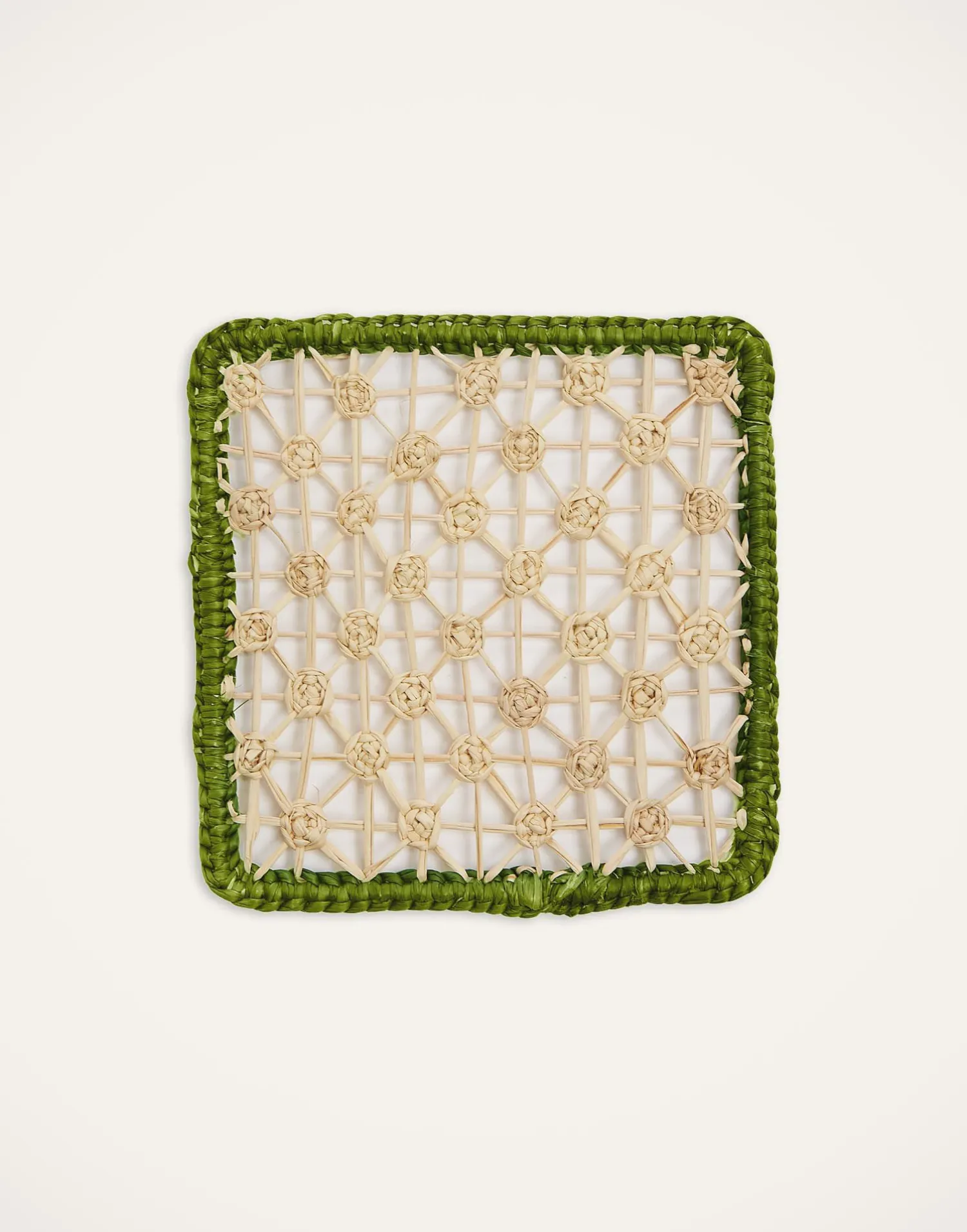La DoubleJ Bicchieri|Vetro<Raffia Coaster Set Of 4Mixed in Iraca