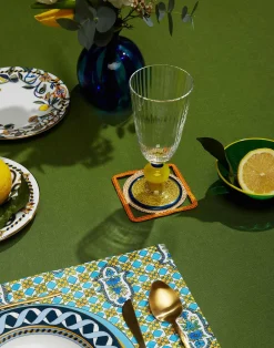 La DoubleJ Bicchieri|Vetro<Raffia Coaster Set Of 4Mixed in Iraca