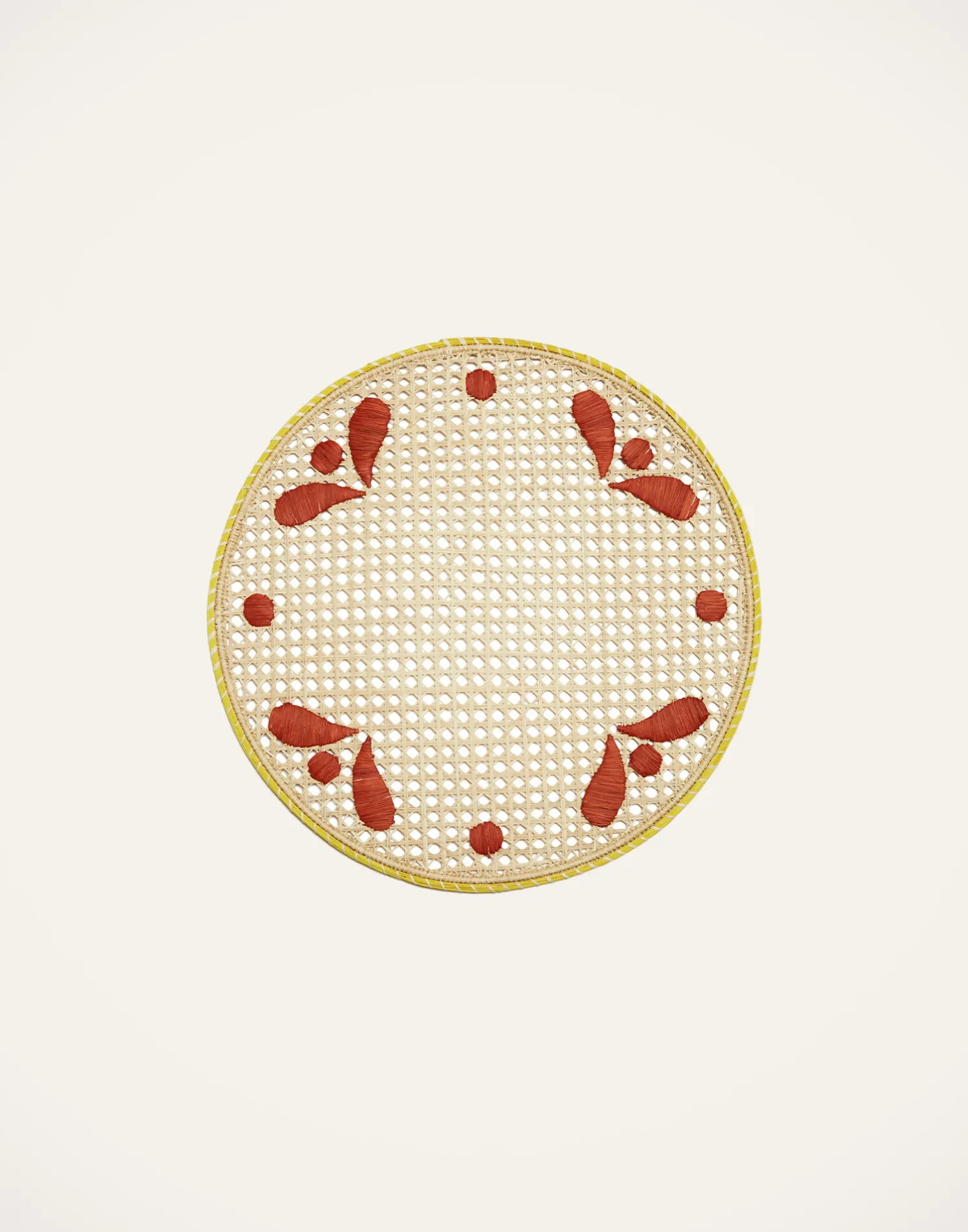 La DoubleJ Runner E Tovagliette|Tessili<Raffia Placemats Set Of 2Capri Brick in Raffia
