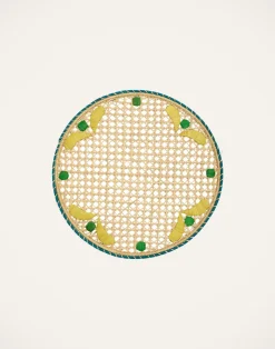 La DoubleJ Runner E Tovagliette|Tessili<Raffia Placemats Set Of 2Capri Yellow in Iraca