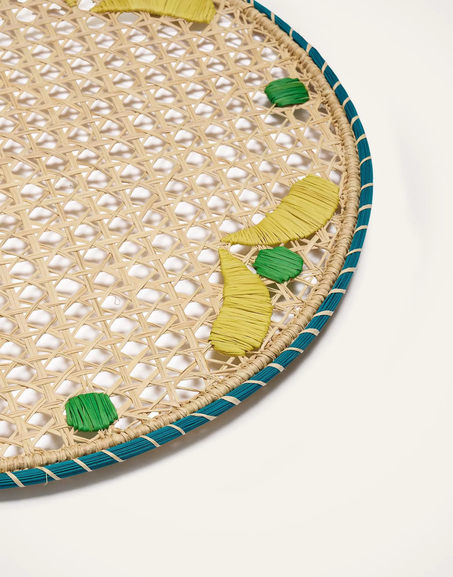 La DoubleJ Runner E Tovagliette|Tessili<Raffia Placemats Set Of 2Capri Yellow in Iraca