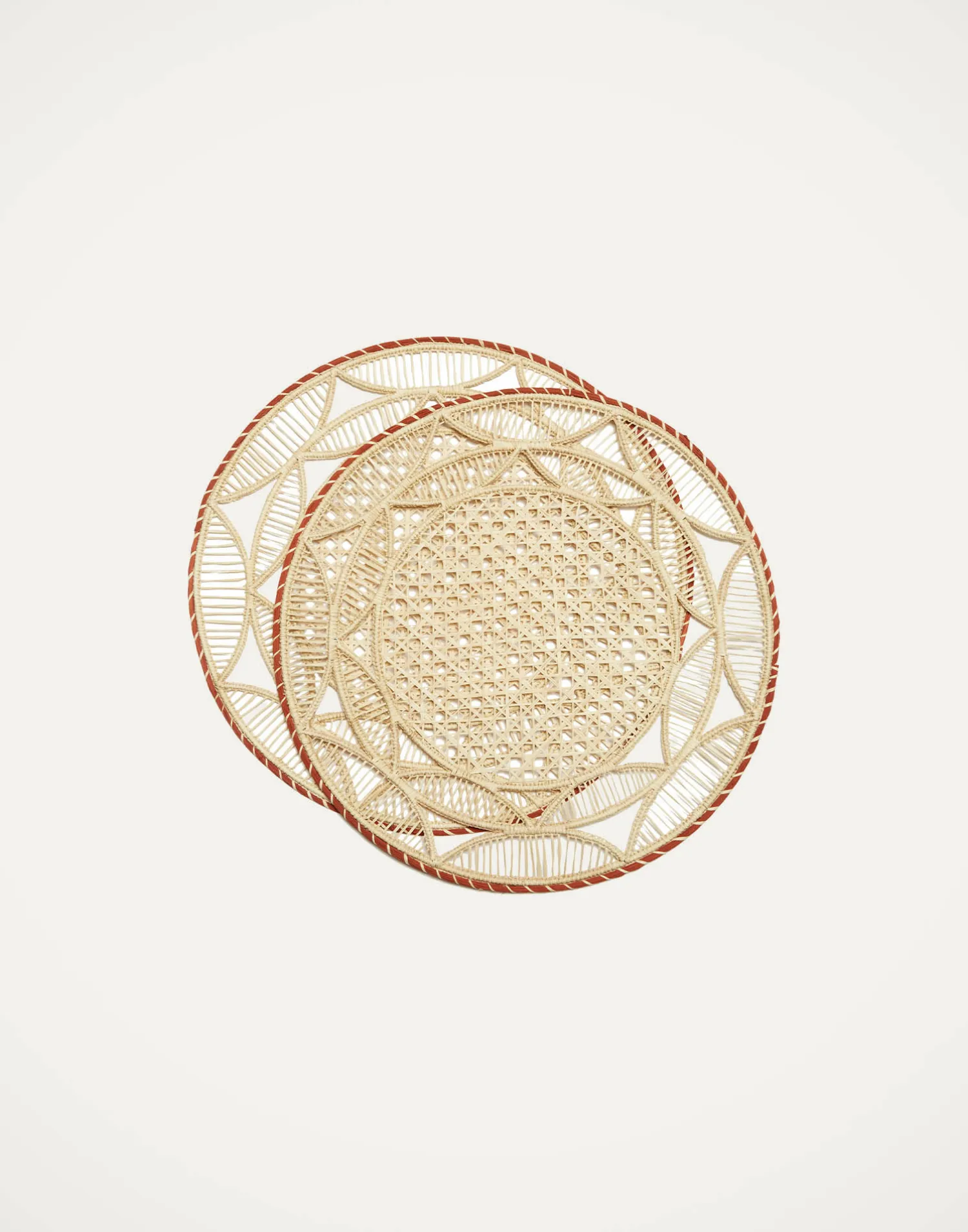 La DoubleJ Runner E Tovagliette|Tessili<Raffia Placemats Set Of 2Sol Brick in Raffia
