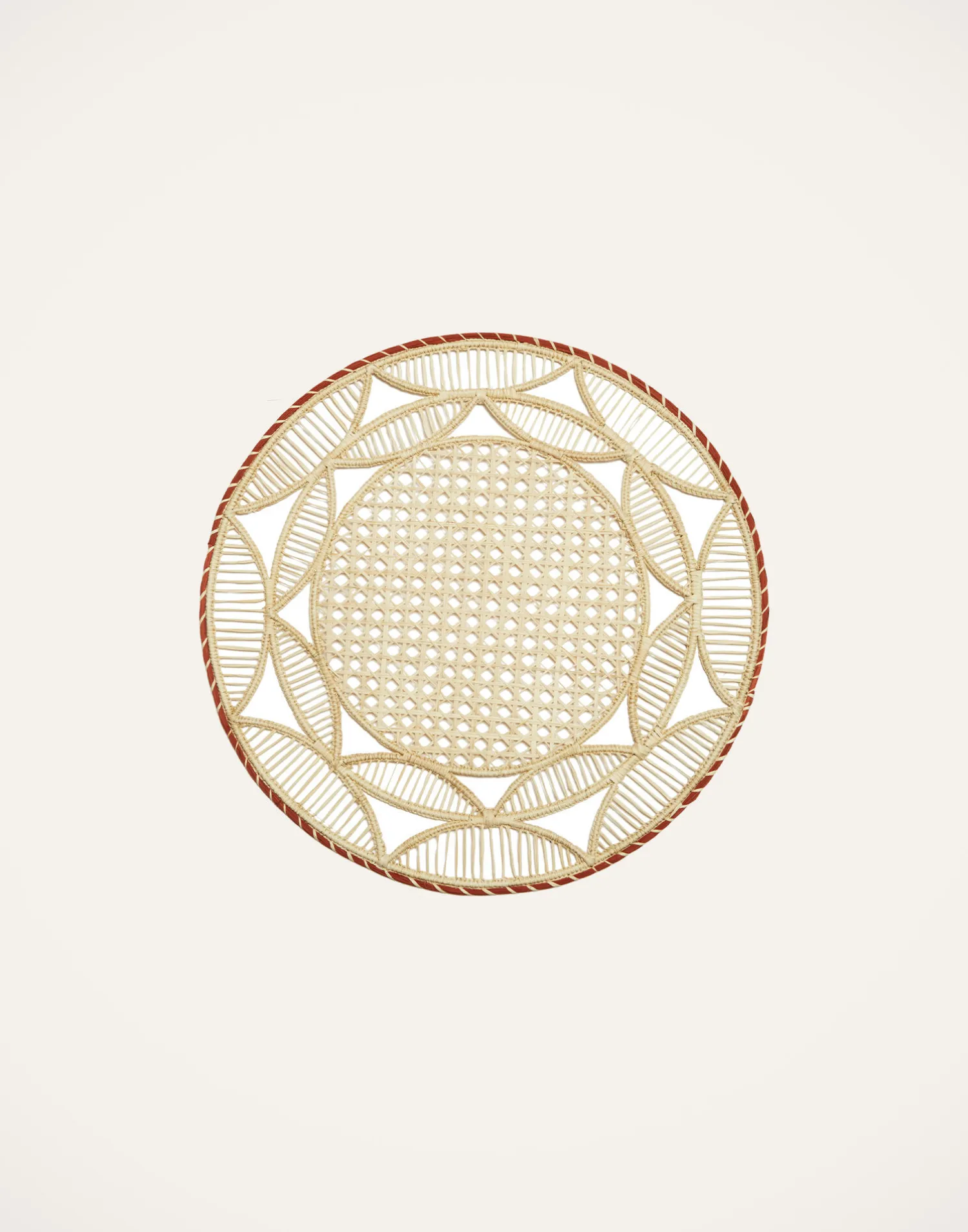 La DoubleJ Runner E Tovagliette|Tessili<Raffia Placemats Set Of 2Sol Brick in Raffia