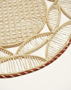 La DoubleJ Runner E Tovagliette|Tessili<Raffia Placemats Set Of 2Sol Brick in Raffia