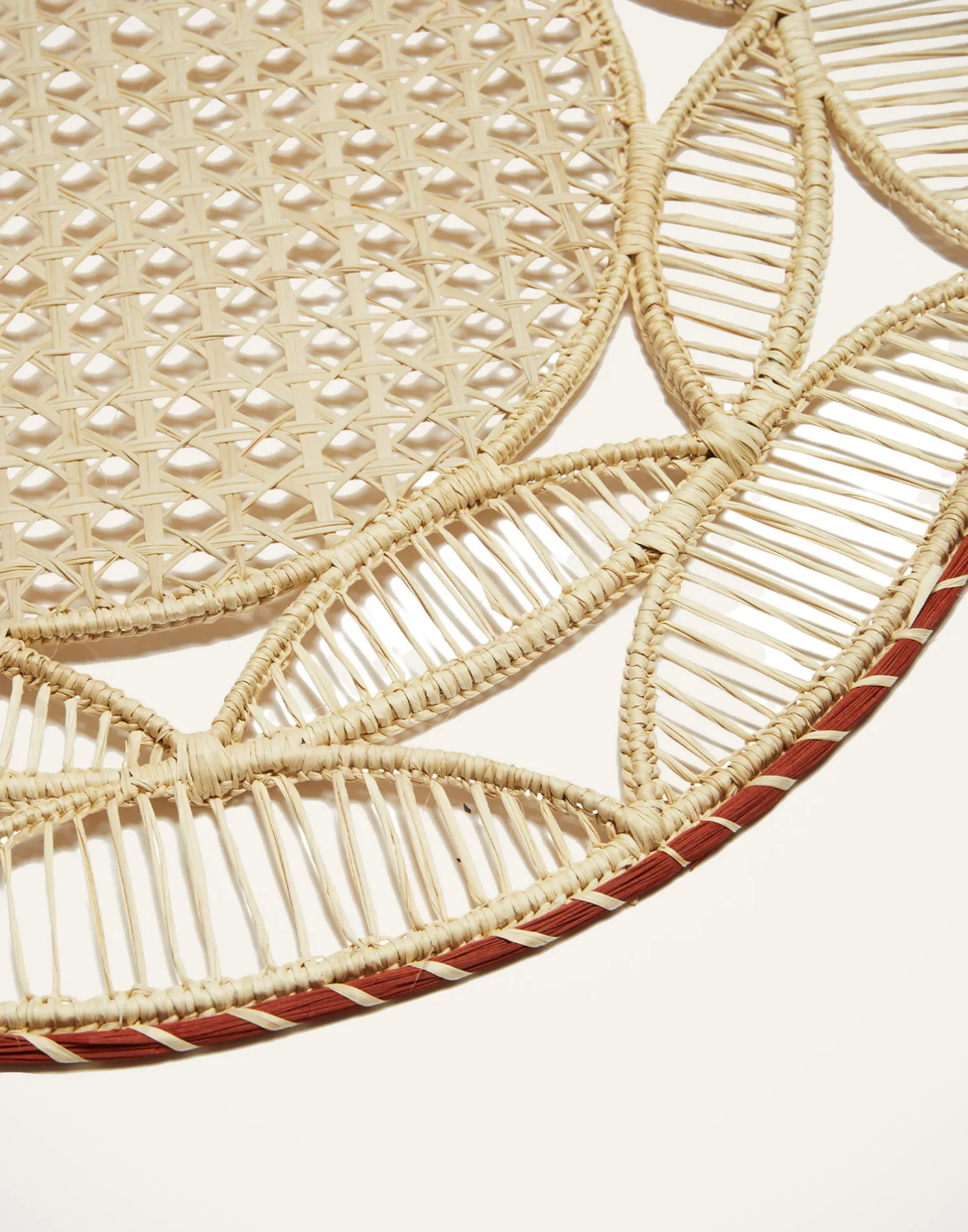 La DoubleJ Runner E Tovagliette|Tessili<Raffia Placemats Set Of 2Sol Brick in Raffia
