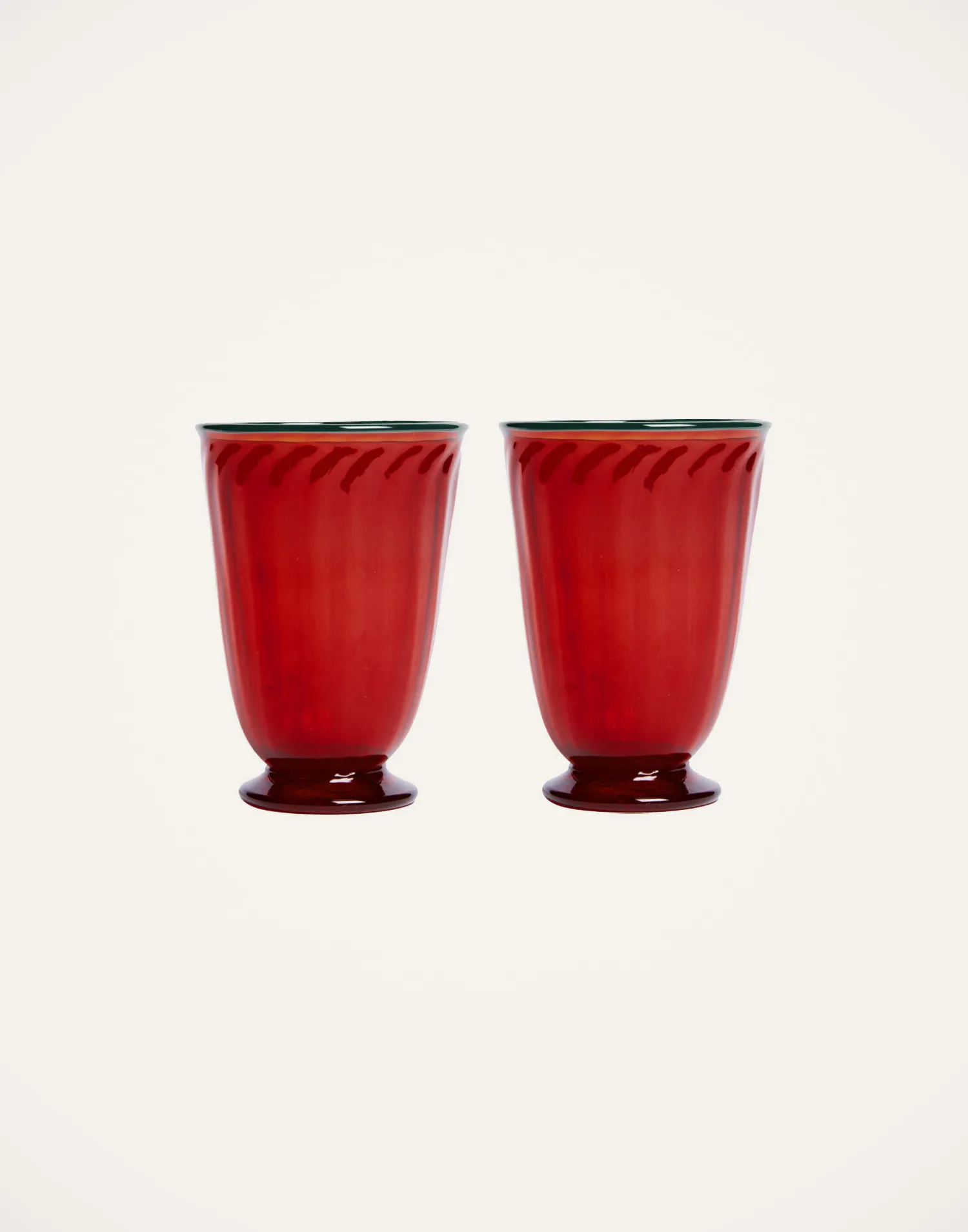 La DoubleJ Bicchieri|Vetro<Rainbow Glasses Set Of 2Red in Murano Glass
