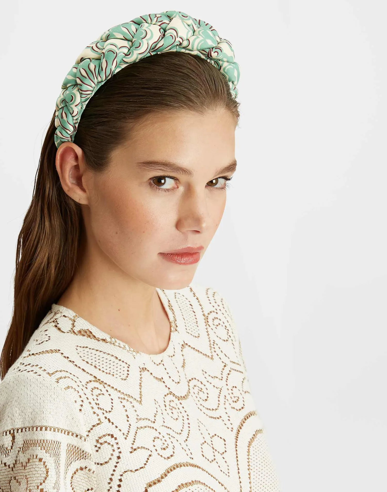 La DoubleJ Accessori Per Capelli|Accessories<Rapunzel HeadbandFans Mint in Twill