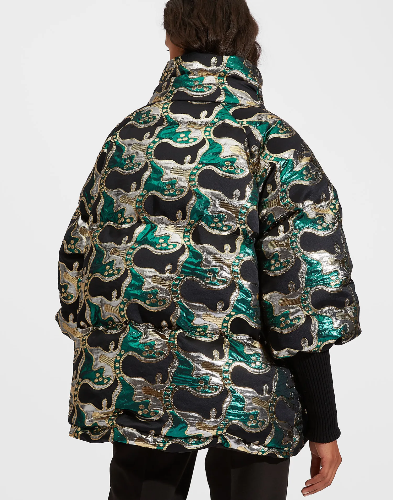 La DoubleJ Capispalla<Reversible St. Moritz JacketSpritz Verde in Jacquard