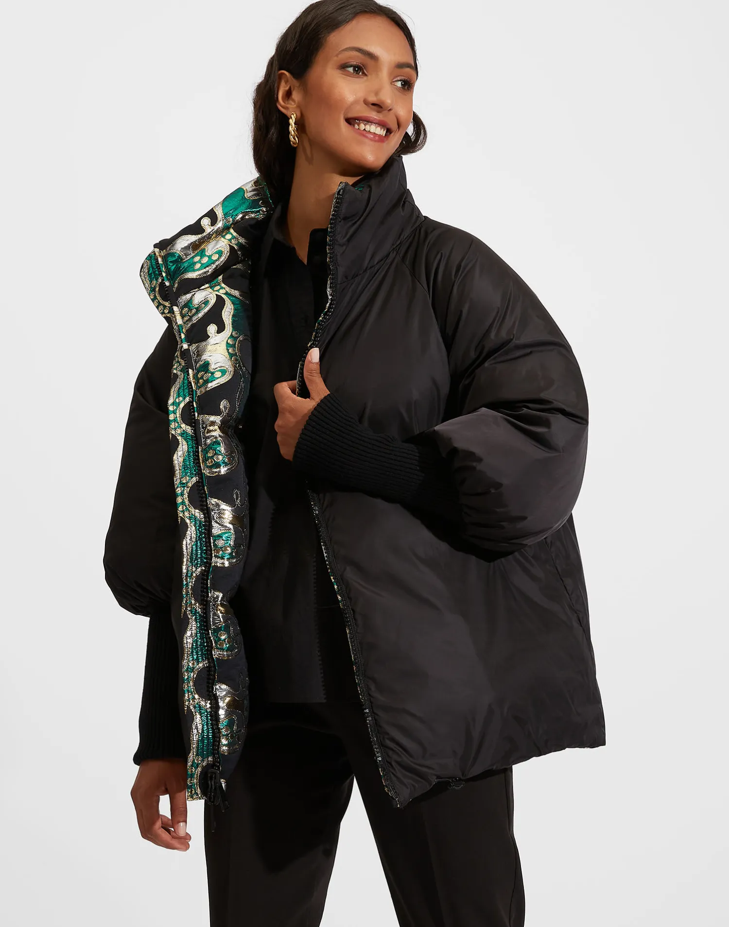 La DoubleJ Capispalla<Reversible St. Moritz JacketSpritz Verde in Jacquard