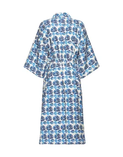 La DoubleJ Loungewear<RobeConchiglie White in Organic Cotton