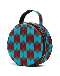 La DoubleJ Borse E Pochettes|Accessories<Round PochetteMezzaluna Green in Duchesse
