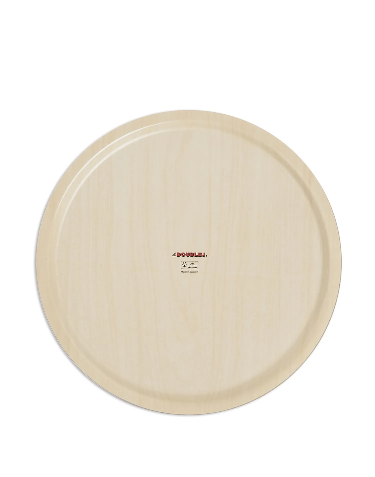 La DoubleJ Vassoi E Svuotatasche|Home Décor<Round Printed TrayCherries Verde in Laminated Birch Wood