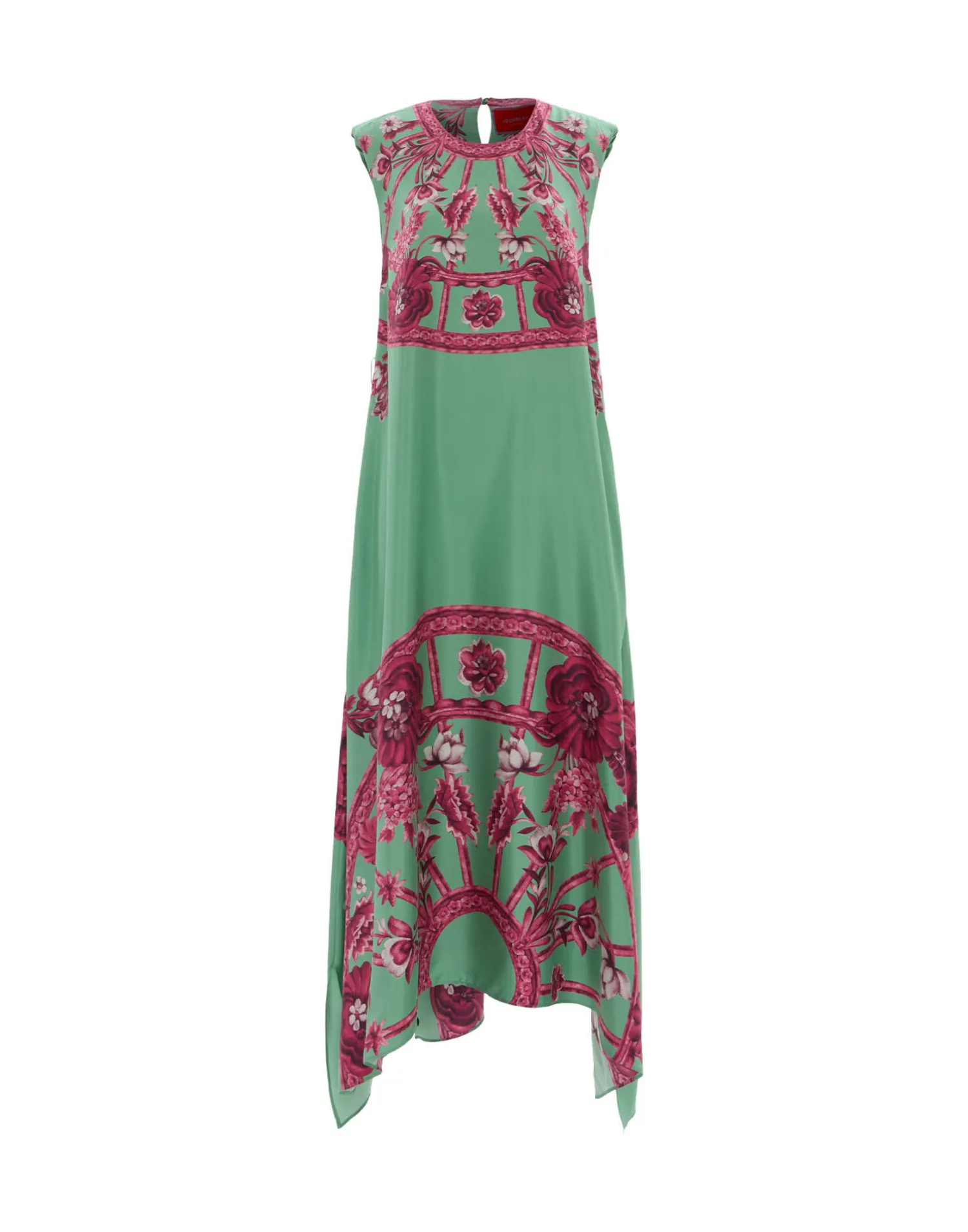 La DoubleJ Vestiti<San Carlo DressZodiac Placée Acquamarine in Silk Twill