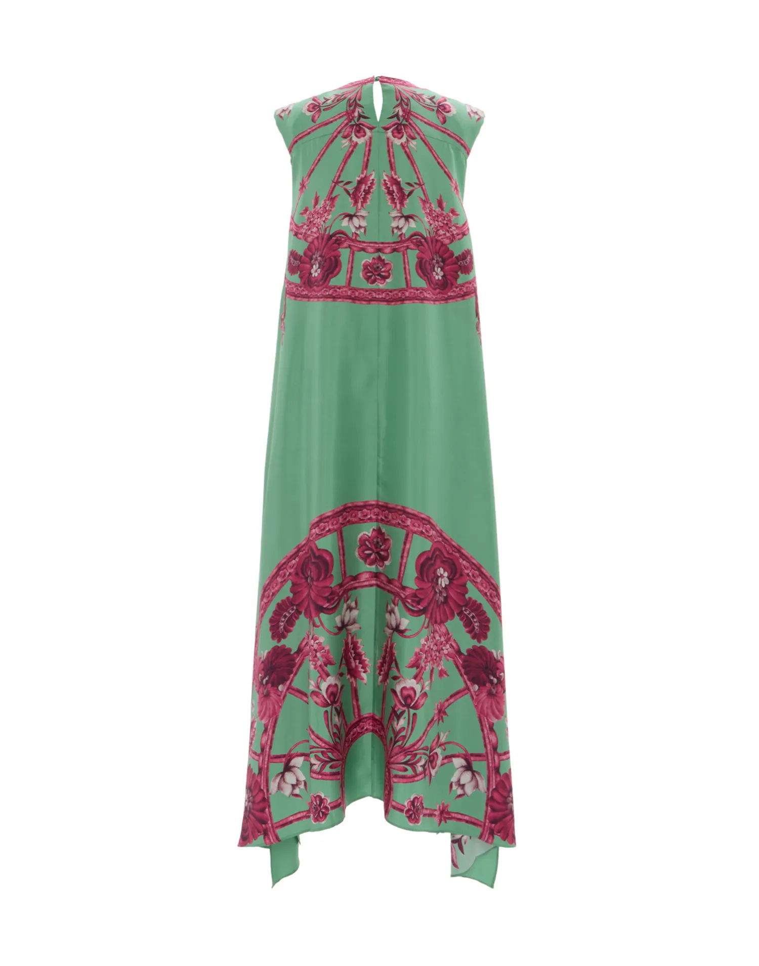 La DoubleJ Vestiti<San Carlo DressZodiac Placée Acquamarine in Silk Twill