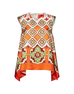 La DoubleJ Camicie E Top<San Carlo TopPartenope Placée in Twill Silk