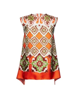 La DoubleJ Camicie E Top<San Carlo TopPartenope Placée in Twill Silk