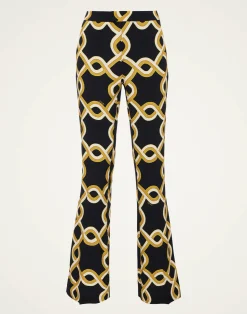La DoubleJ Pantaloni E Shorts<Saturday Night PantsTackle Black in Sabl&eacute; Satin