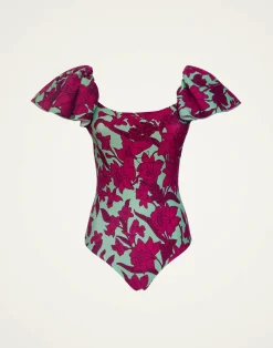 La DoubleJ Moda Mare<Scarlett SwimsuitLilium Purple in Piquet Lycra