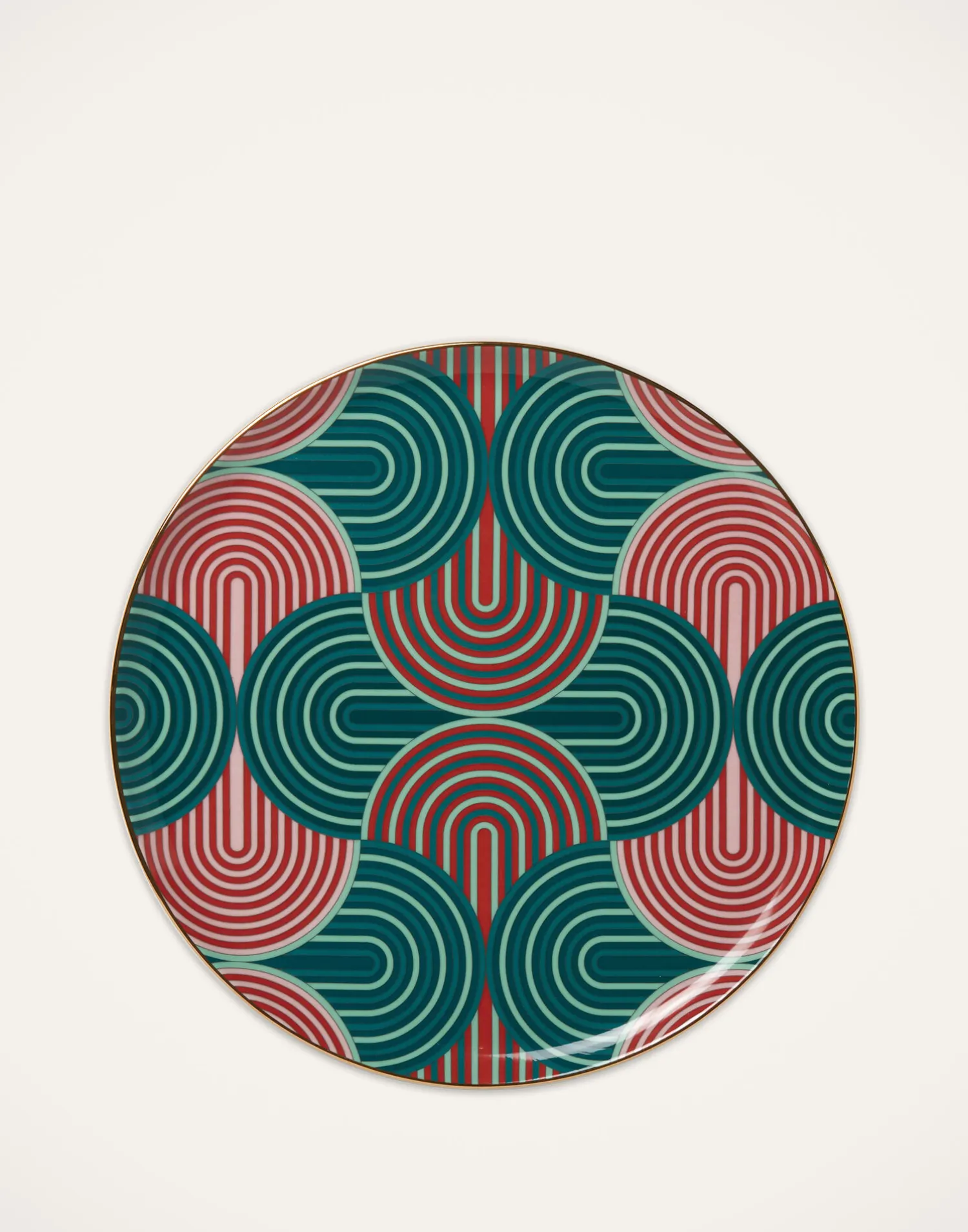 La DoubleJ Accessori Per La Tavola|Tavola<Serving PlatterSlinky Verde in Porcelain